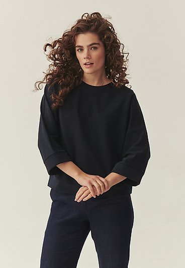 DZIANINOWA BLUZA Z BAWEŁNĄ -SULEN DZIANINOWA BLUZA Z BAWEŁNĄ -SULEN