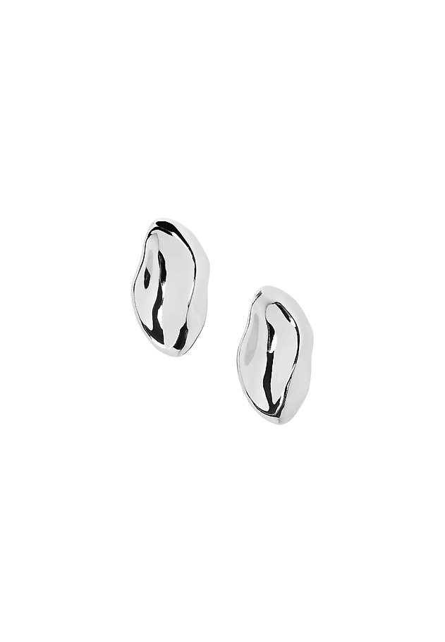 EARRINGS OF IRREGULAR SHAPE - ERENI EARRINGS OF IRREGULAR SHAPE - ERENI SREBRNY 1