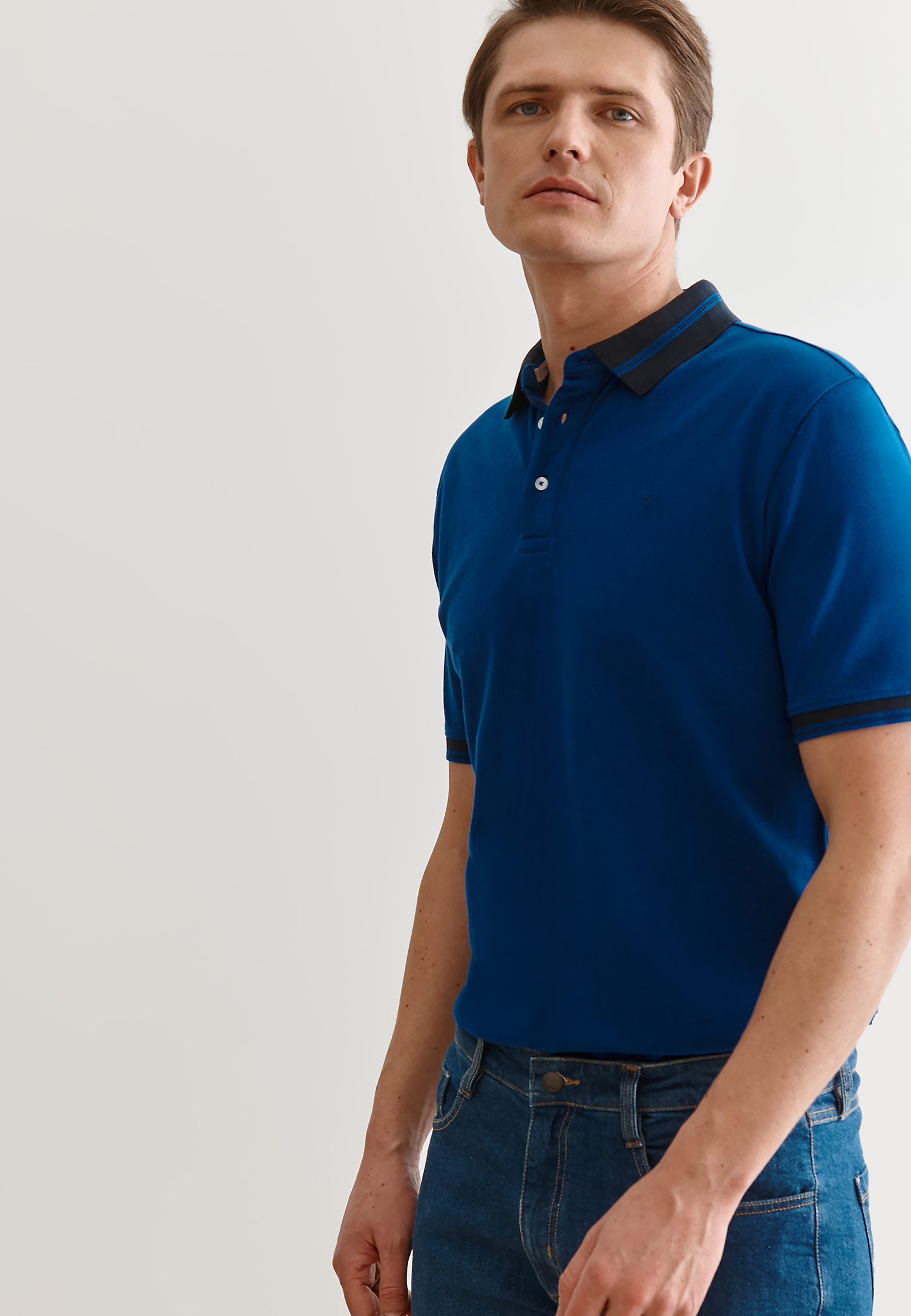 MĘSKA KOSZULKA POLO Z BAWEŁNY JAY 1 MĘSKA KOSZULKA POLO Z BAWEŁNY JAY 1 NIEBIESKI 75654