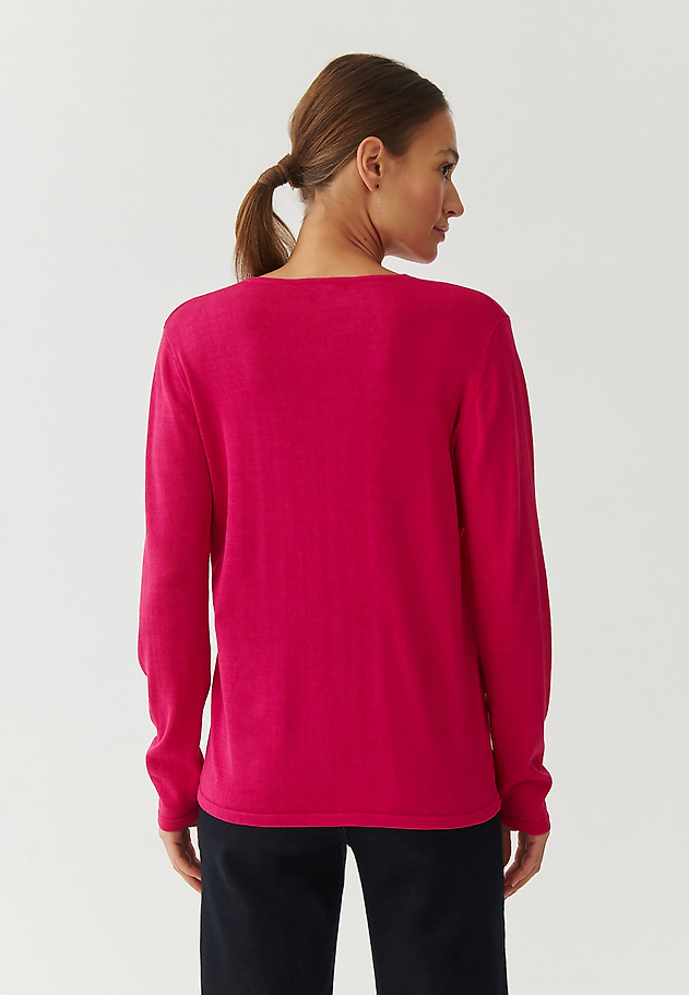 LADIES’ CLASSIC SWEATER - TESSO LADIES’ CLASSIC SWEATER - TESSO RÓŻOWY 4