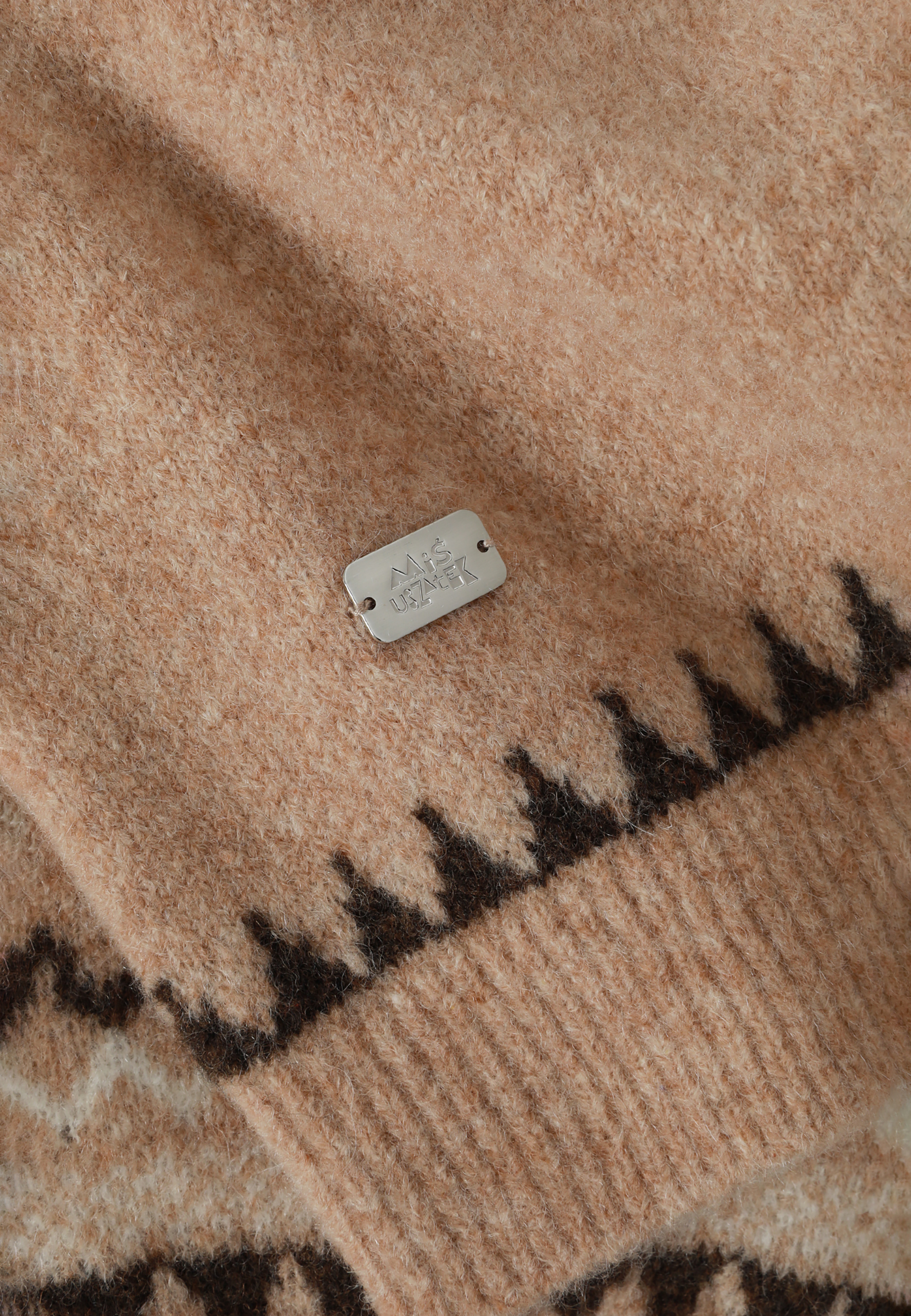 WEŁNIANY SWETER DAMSKI Z FINEZYJNYM WZOREM — ALICE MULTIKOLOR 2