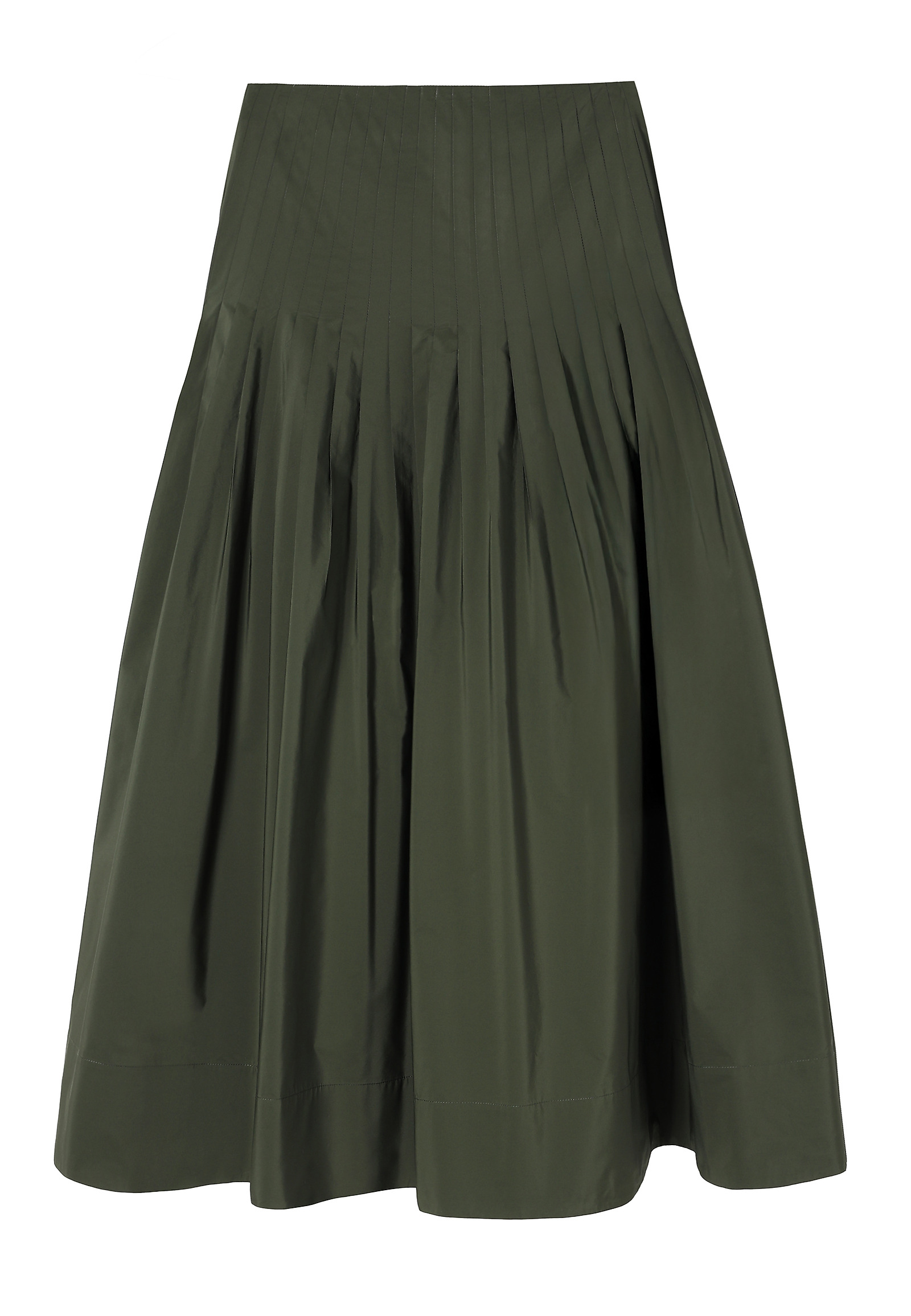 FUSTĂ DIN TAFTA FLARE - PLISKA FUSTĂ DIN TAFTA FLARE - PLISKA VERDE 115756