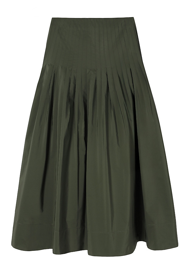 FLARED TAFFETA SKIRT - PLISKA FLARED TAFFETA SKIRT - PLISKA GREEN 3