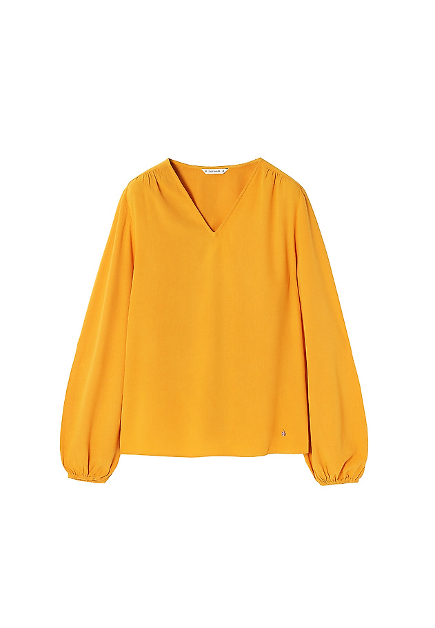 LADIES' BLOUSE WITH PUFFED SLEEVES MELANELA LADIES' BLOUSE WITH PUFFED SLEEVES MELANELA BEIGE 5