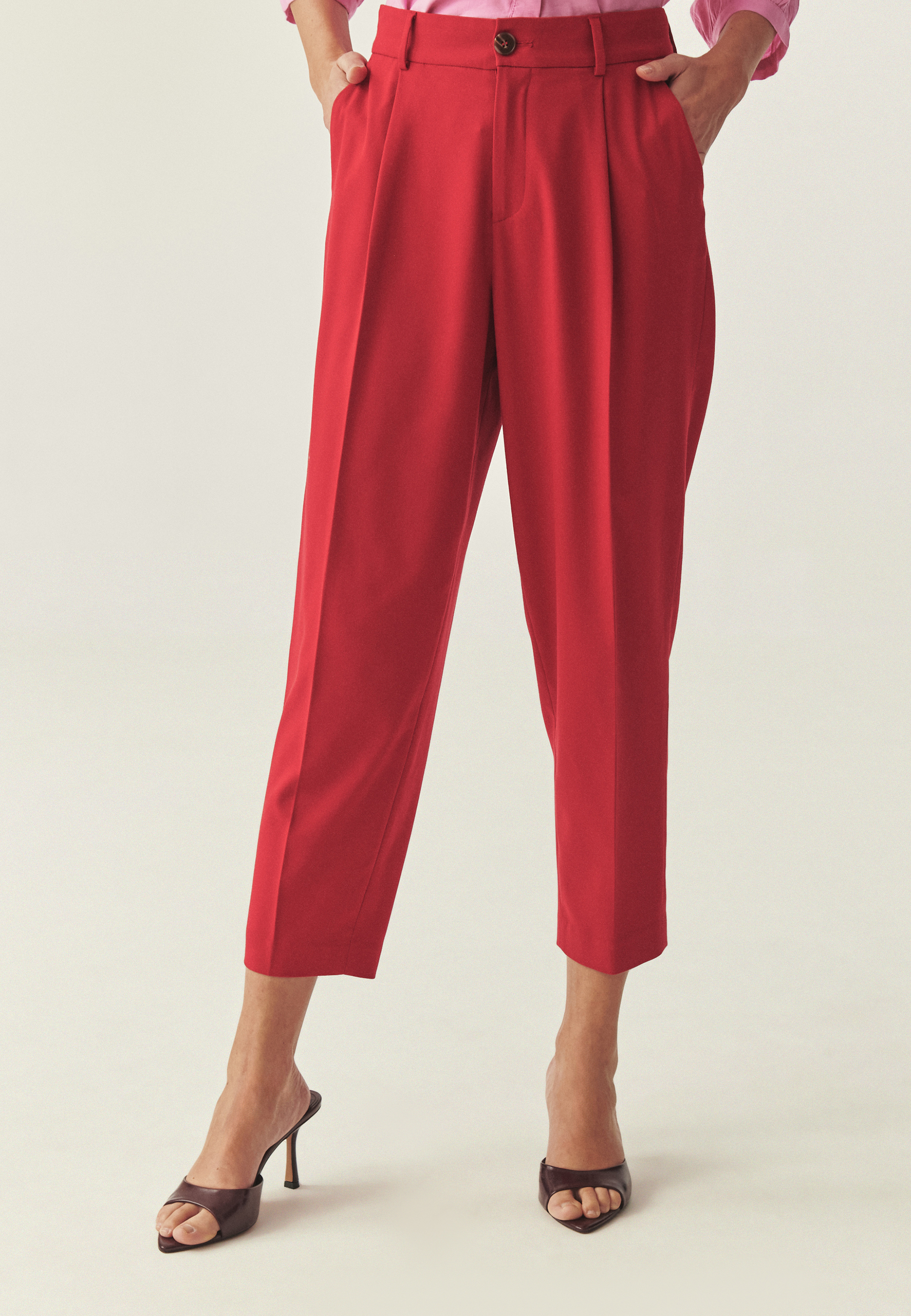 TKANINOWE SPODNIE Z KANTEM - REMI