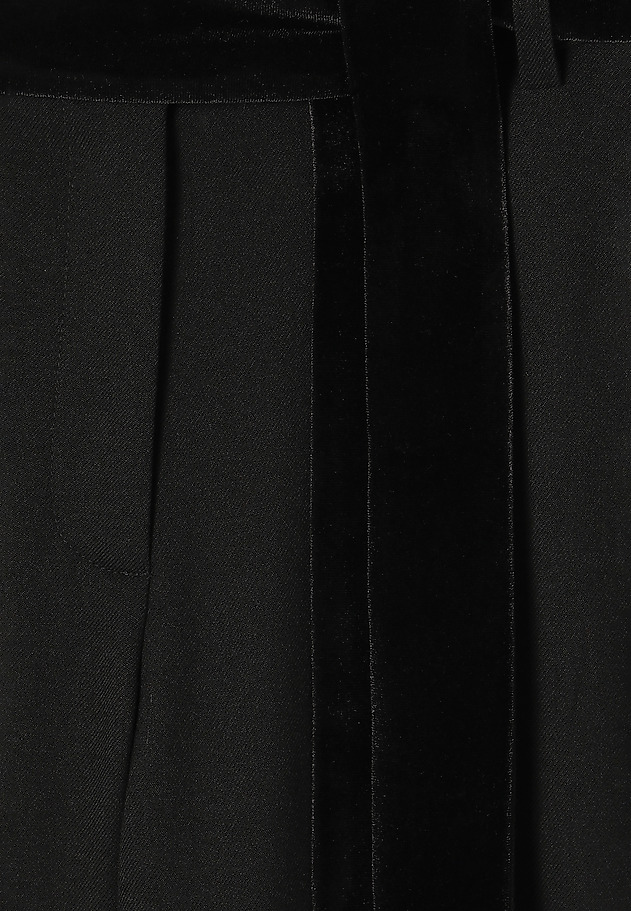 LADIES’ TROUSERS WITH A VELVET BELT MALANA LADIES’ TROUSERS WITH A VELVET BELT MALANA CZARNY 6