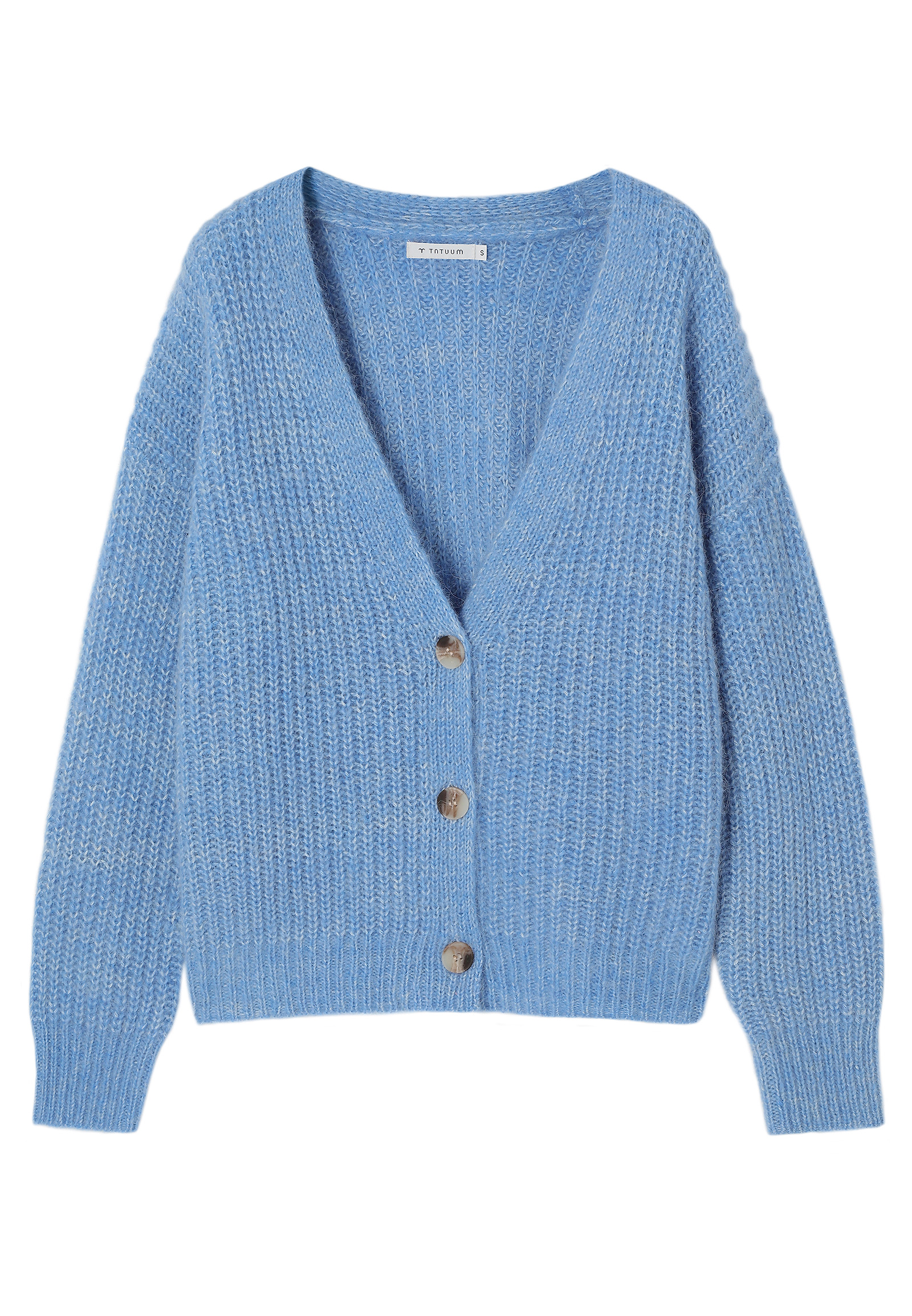 CARDIGAN DIN LANA ȘI ALPACA - ADISON CARDIGAN DIN LANA ȘI ALPACA - ADISON ALBASTRU 113753