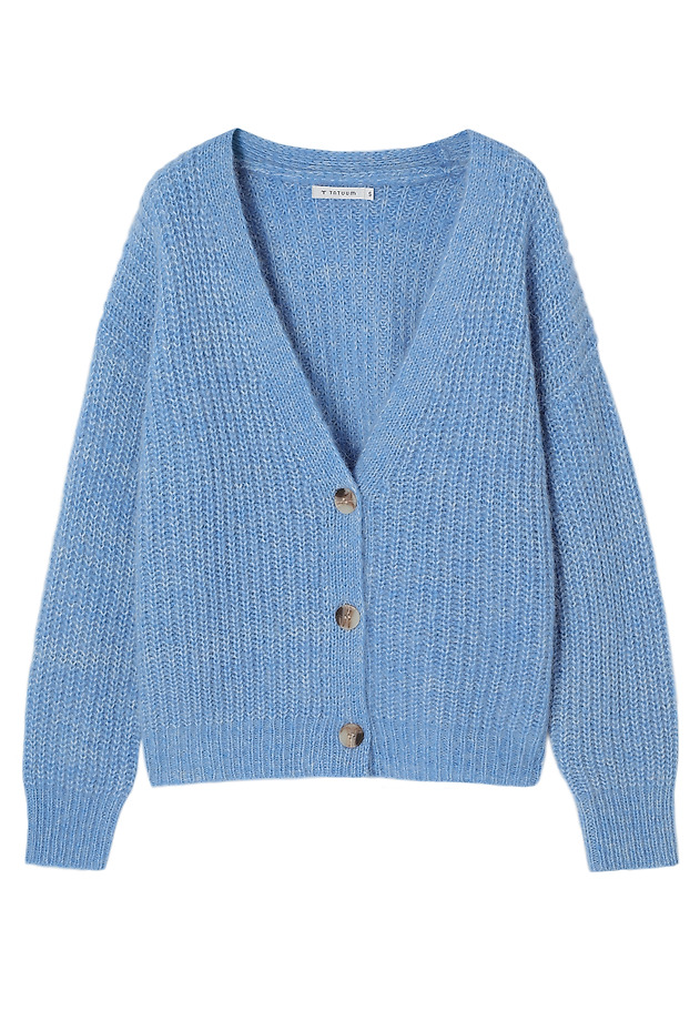 WOOL AND ALPACA CARDIGAN - ADISON WOOL AND ALPACA CARDIGAN - ADISON BLUE 8