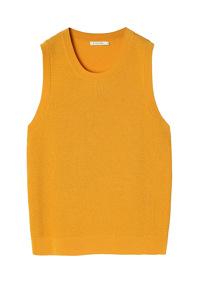 DÁMSKA PLETENÁ BLÚZKA BEZ RUKÁVOV – FAYA DÁMSKA PLETENÁ BLÚZKA BEZ RUKÁVOV – FAYA ŽLTÁ 4