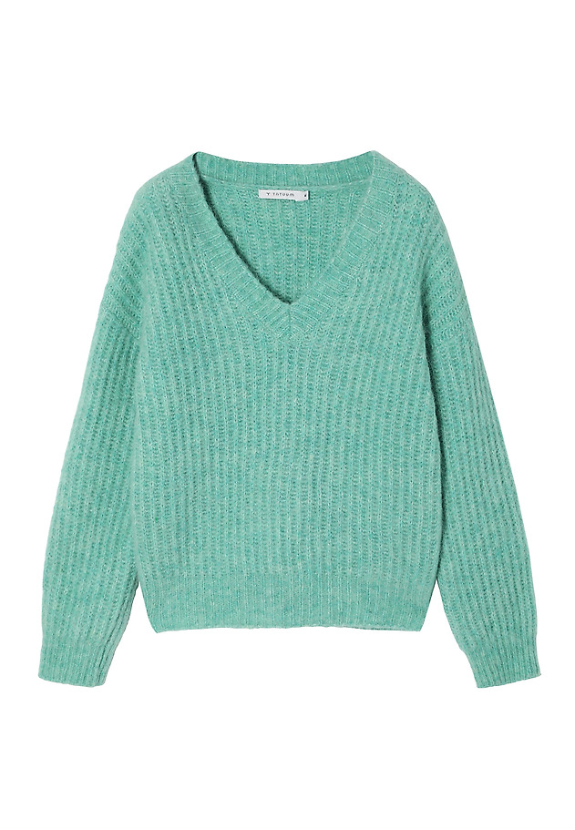 LADIES' JUMPER WITH A CREW NECKLINE — ASPEN LADIES' JUMPER WITH A CREW NECKLINE — ASPEN ZIELONY 7