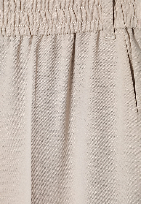 LADIES’ PANTS WITH ELASTIC AROUND THE WAIST - MILTI BEIGE 2