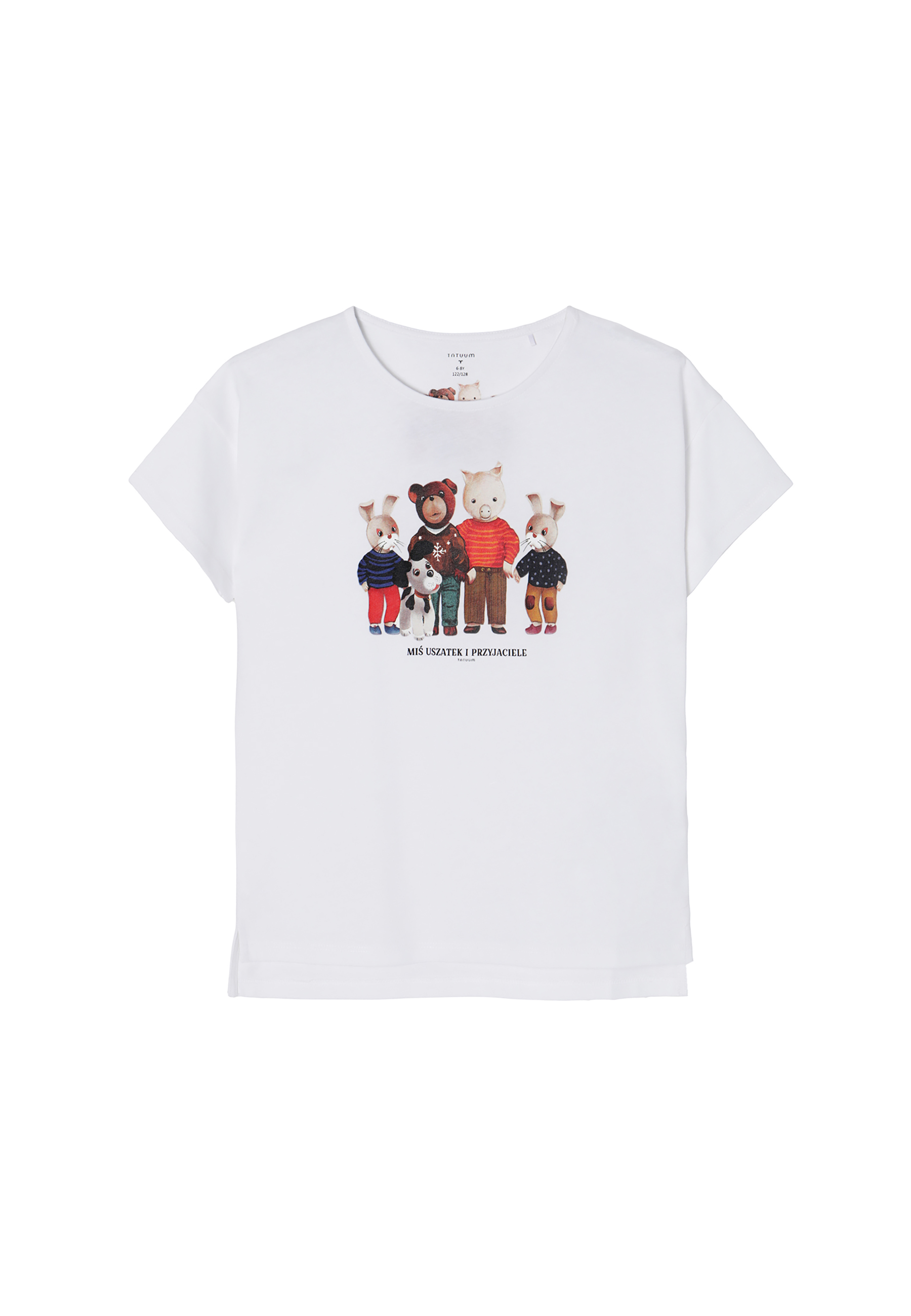 T-SHIRT DZIEWCZĘCY MIZA KIDS BIAŁY 2