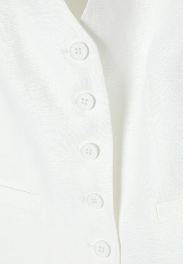 LINEN WAISTCOAT - RONITA 5 LINEN WAISTCOAT - RONITA 5 ECRU 7