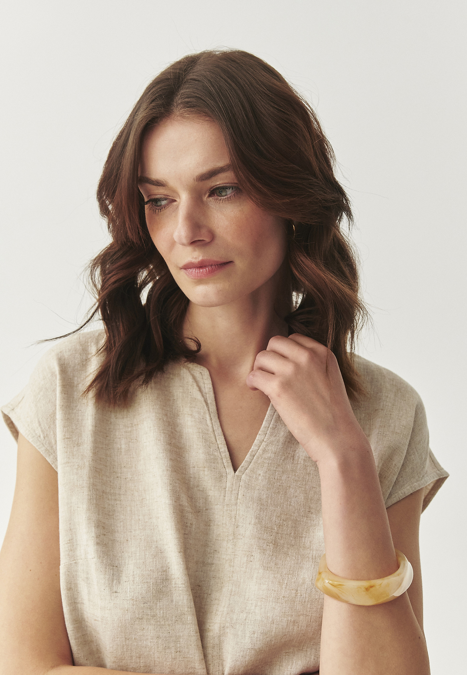 CASUAL BLUZA Z LANOM - KRINA CASUAL BLUZA Z LANOM - KRINA BEŽ 111880