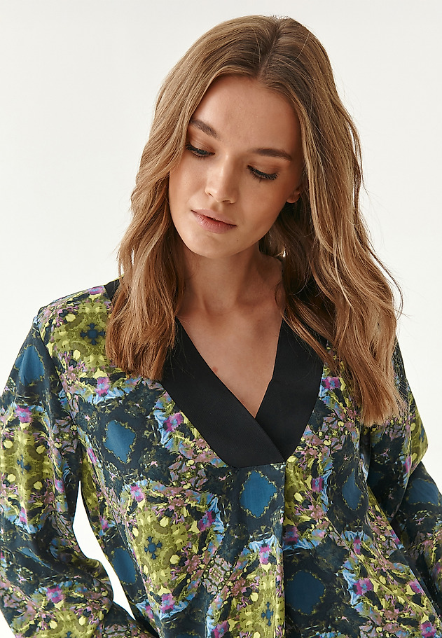 LADIES' PRINTED BLOUSE HORTENSJA LADIES' PRINTED BLOUSE HORTENSJA MULTICOLOR 4