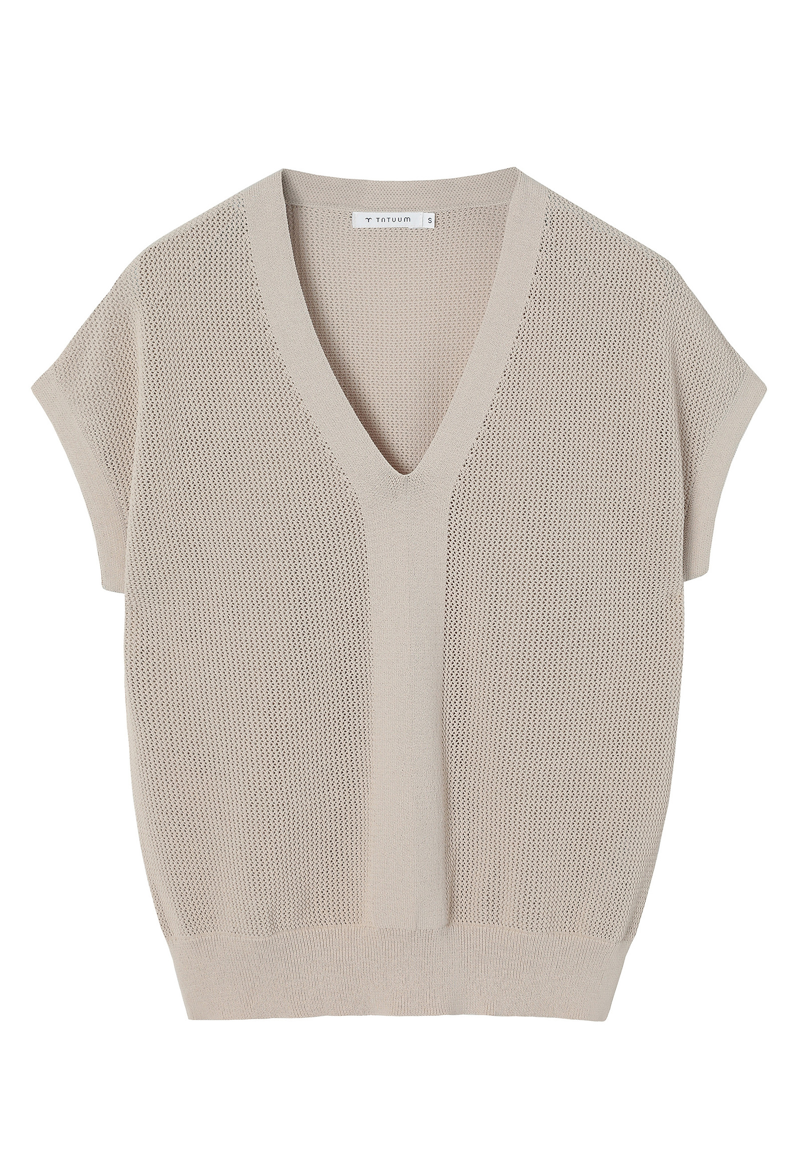 PLETENA BLUZA Z VISKOZO - TALA PLETENA BLUZA Z VISKOZO - TALA BEŽ 110429