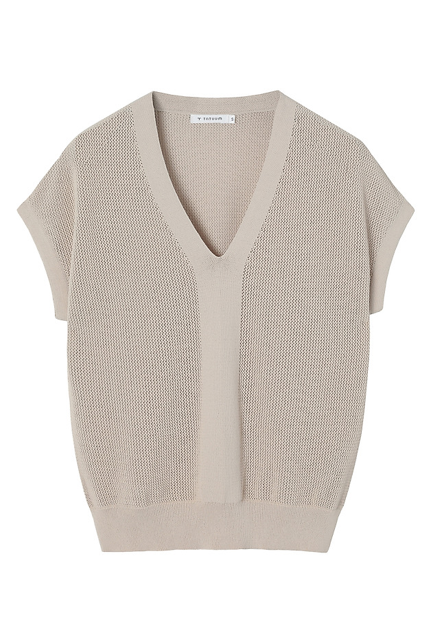 PLETENA BLUZA Z VISKOZO - TALA PLETENA BLUZA Z VISKOZO - TALA BEŽ 10