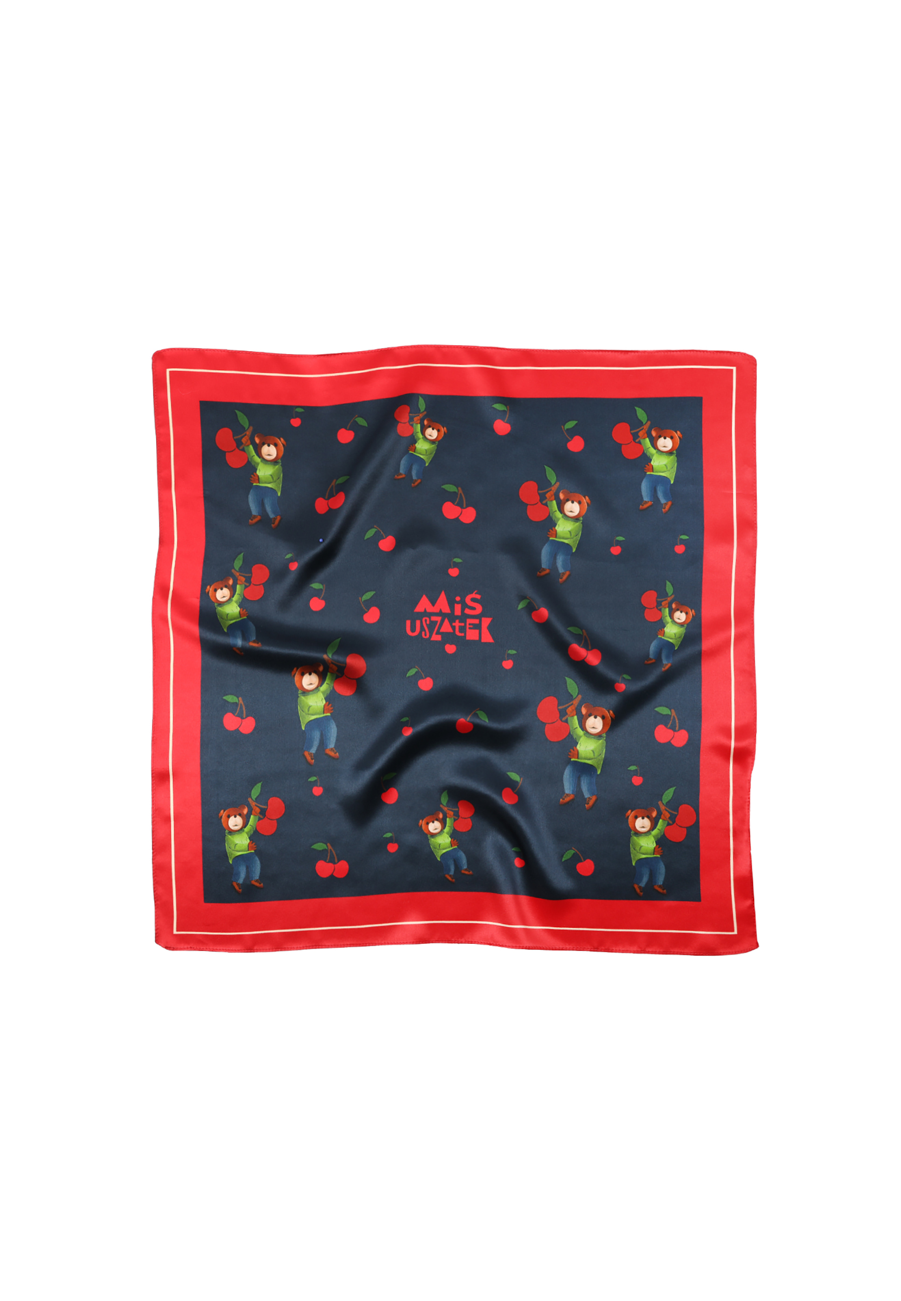 JEDWABNA CHUSTA DAMSKA INSPIROWANA MISIEM USZATKIEM — SILI 1 MULTIKOLOR 2