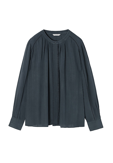 BLUZĂ DE DAMĂ DIN JACQUARD AVAN ALBASTRU 2