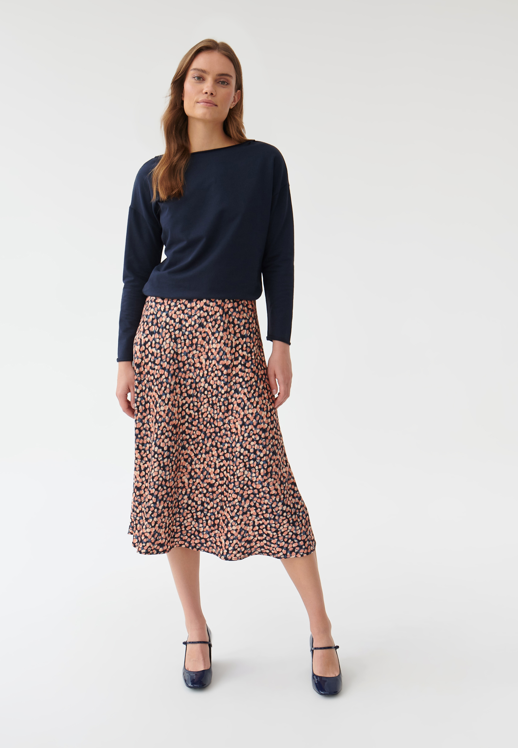 WZORZYSTA SPÓDNICA TKANINOWA SATINI 2