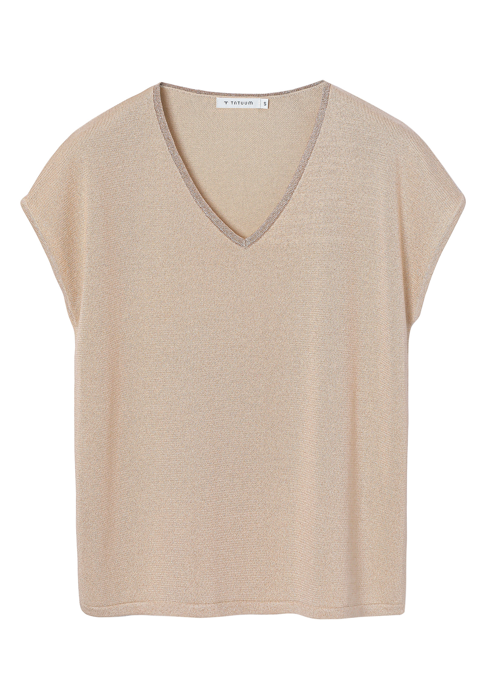 SHINY BLOUSE WITH VISCOSE - FIXI 1 SHINY BLOUSE WITH VISCOSE - FIXI 1 BEIGE 116667