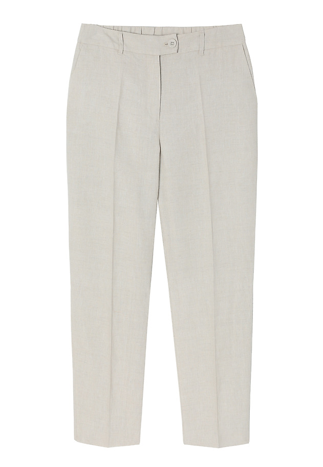 LINEN SUIT TROUSERS WITH STRAIGHT LEG - IMI LINEN SUIT TROUSERS WITH STRAIGHT LEG - IMI BEŻOWY 7