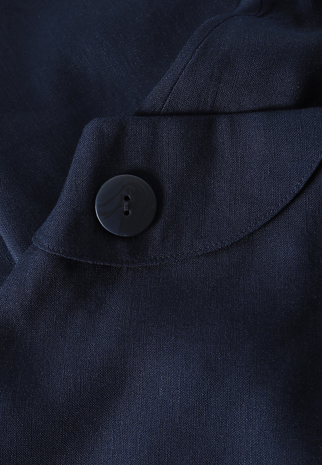 FLARED SKIRT WITH LINEN AND VISCOSE - MILA FLARED SKIRT WITH LINEN AND VISCOSE - MILA NIEBIESKI 7