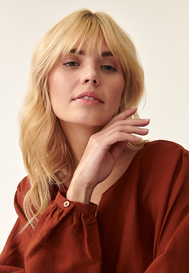 LADIES' LOOSE SHIRT SAMBA LADIES' LOOSE SHIRT SAMBA POMARAŃCZOWY 1