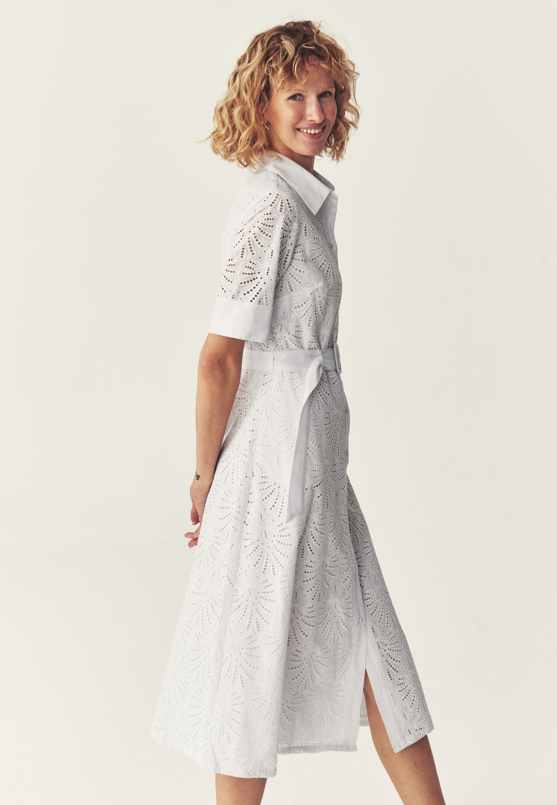 HAFTOWANA SUKIENKA MIDI - BORDINA