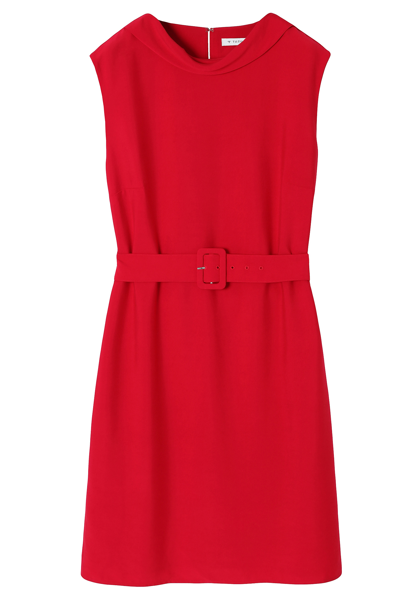 SHORT DRESS WITH BELT- KEARA CZ SHORT DRESS WITH BELT- KEARA CZ RED 112715