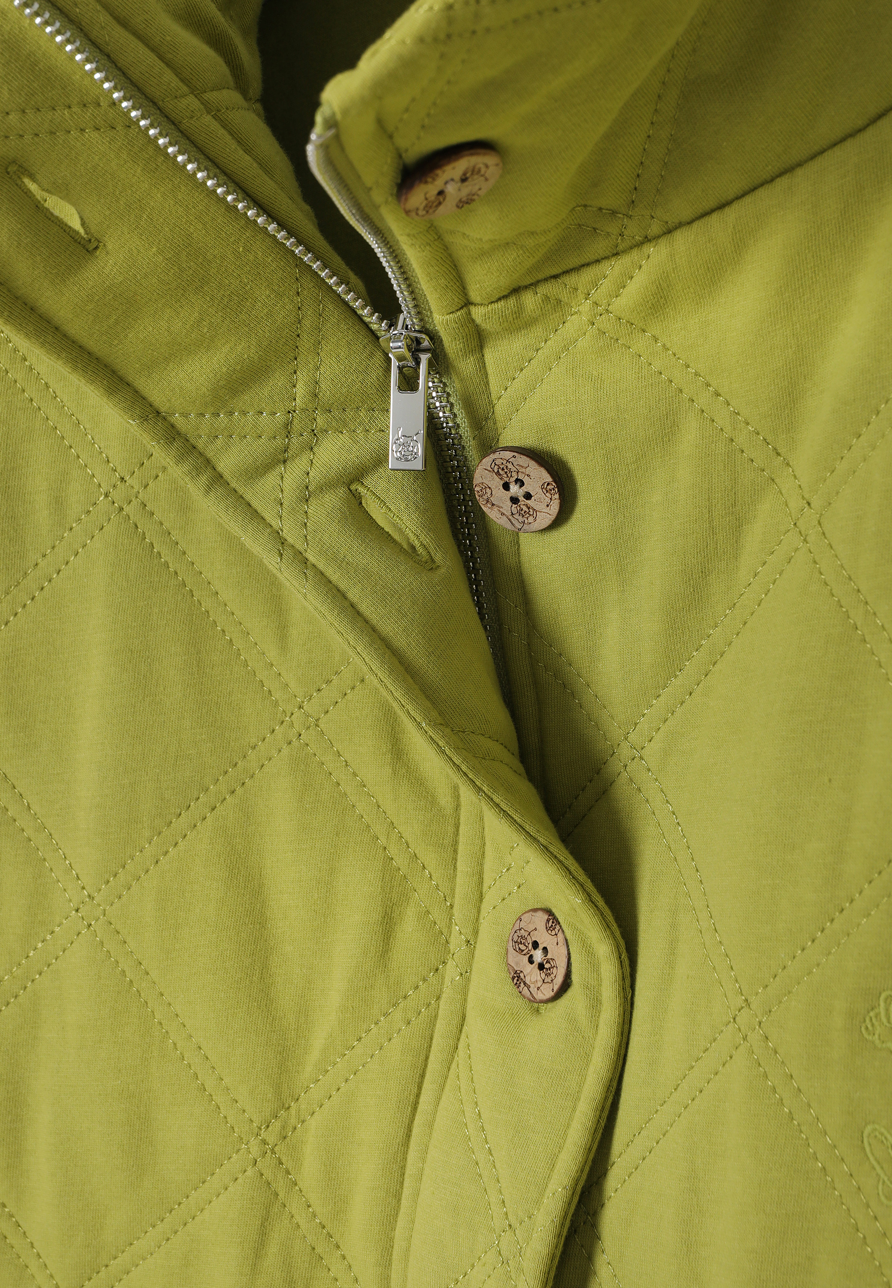 SWOBODNA BLUZA Z BAWEŁNIANEJ DZIANINY - RODENO ZIELONY 2