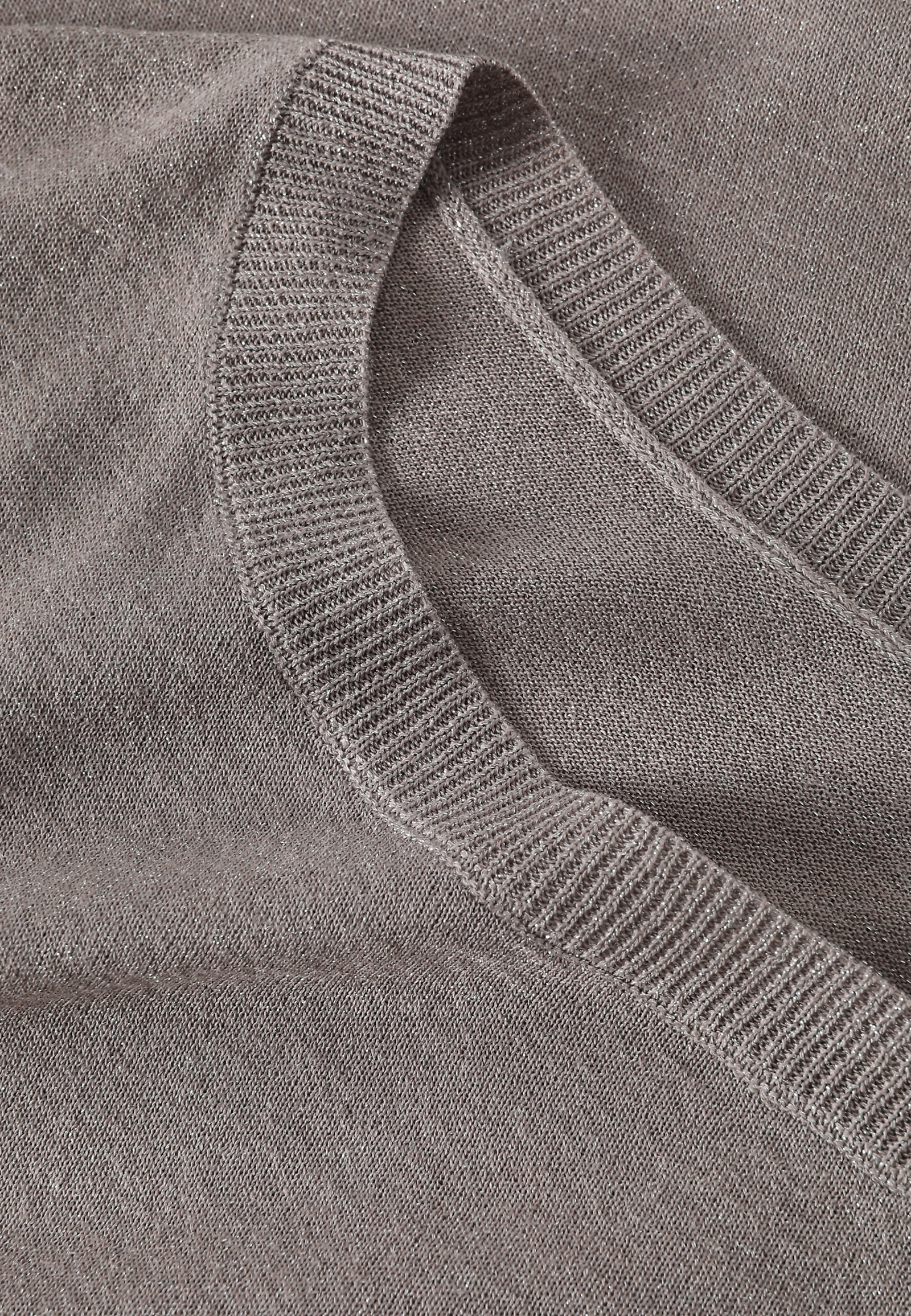 WISKOZOWY SWETER Z METALIZOWANYM WŁÓKNEM — GOLDIE WISKOZOWY SWETER Z METALIZOWANYM WŁÓKNEM — GOLDIE BEŻOWY 105248