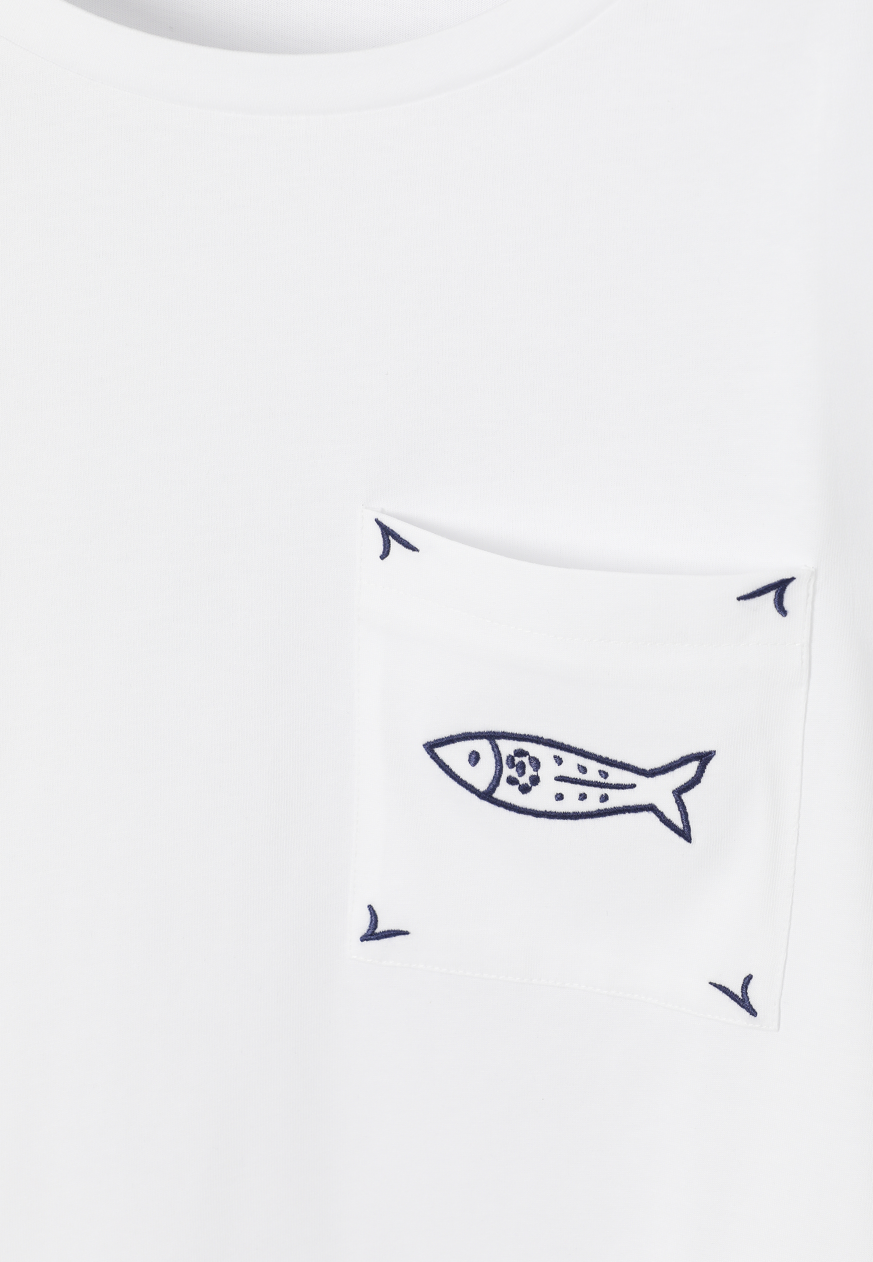 BAWEŁNIANY T-SHIRT Z KIESZONKĄ - MIRASA BIAŁY 2