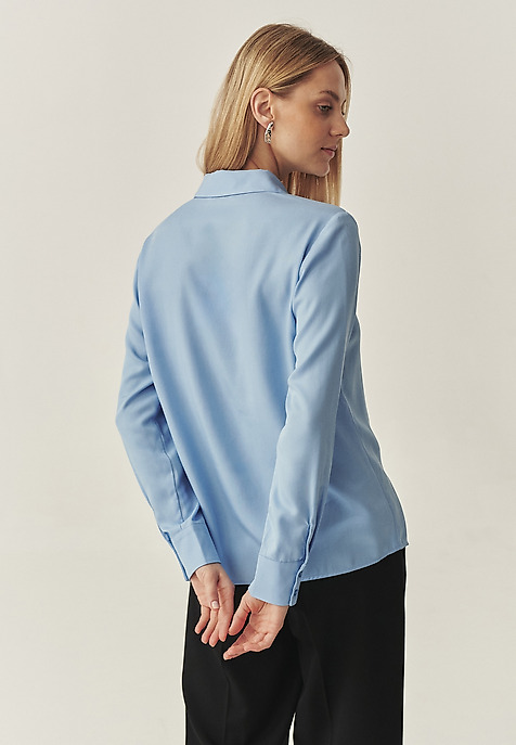 CLASSIC LYOCELL SHIRT - NIKALI BLUE 2