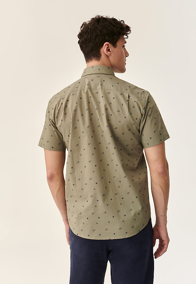 MEN'S SHORT SLEEVE SHIRT DORT 5 CLASSIC MEN'S SHORT SLEEVE SHIRT DORT 5 CLASSIC GREEN 3