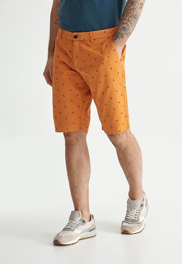 PANTALONI SCURȚI PENTRU BĂRBAȚI JOE 2A PANTALONI SCURȚI PENTRU BĂRBAȚI JOE 2A PORTOCALIU 3