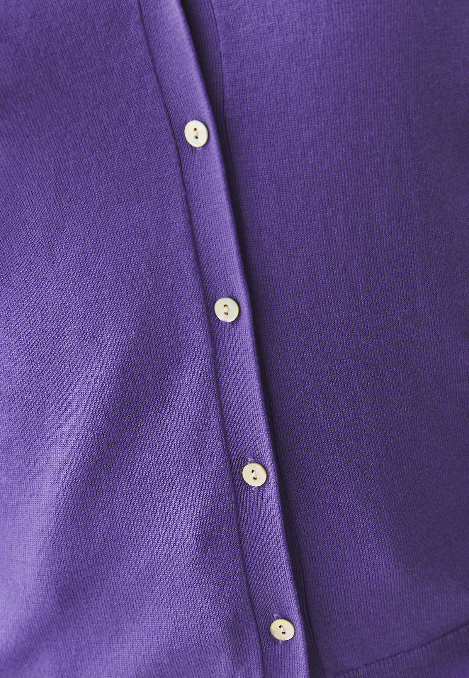 UNBUTTONED LADIES' SWEATER WITH V-NECKLINE - VERA UNBUTTONED LADIES' SWEATER WITH V-NECKLINE - VERA PURPLE 100493