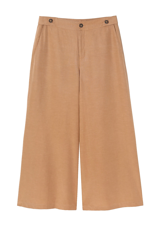 LADIES’ WIDE LEG TROUSERS - MASKANO LADIES’ WIDE LEG TROUSERS - MASKANO BROWN 4