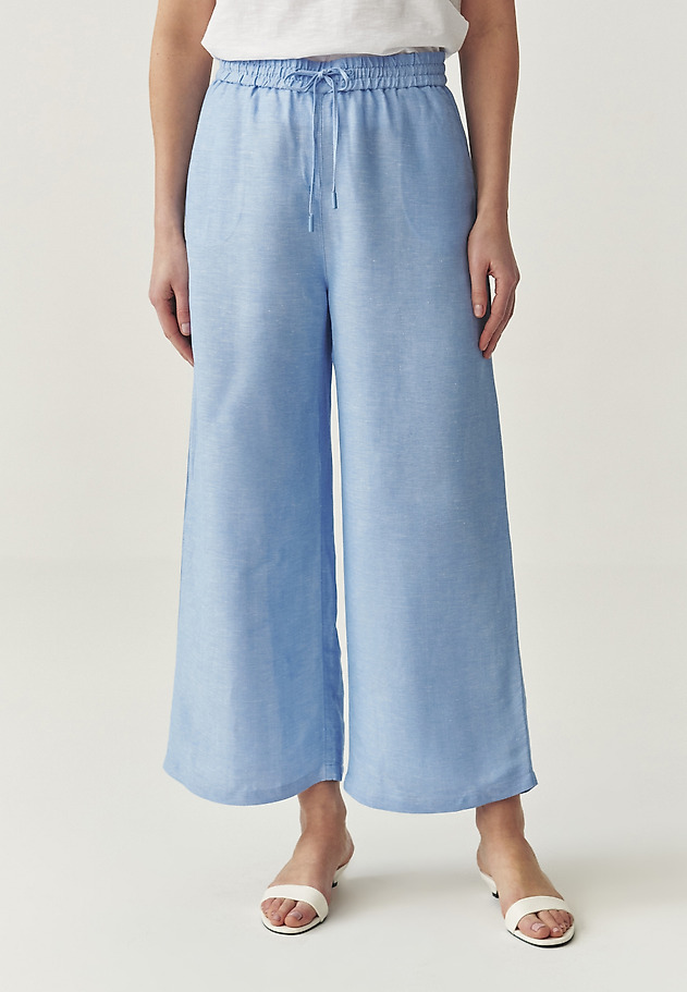 WIDE LEG TROUSERS - PULIO 1 WIDE LEG TROUSERS - PULIO 1 NIEBIESKI 3