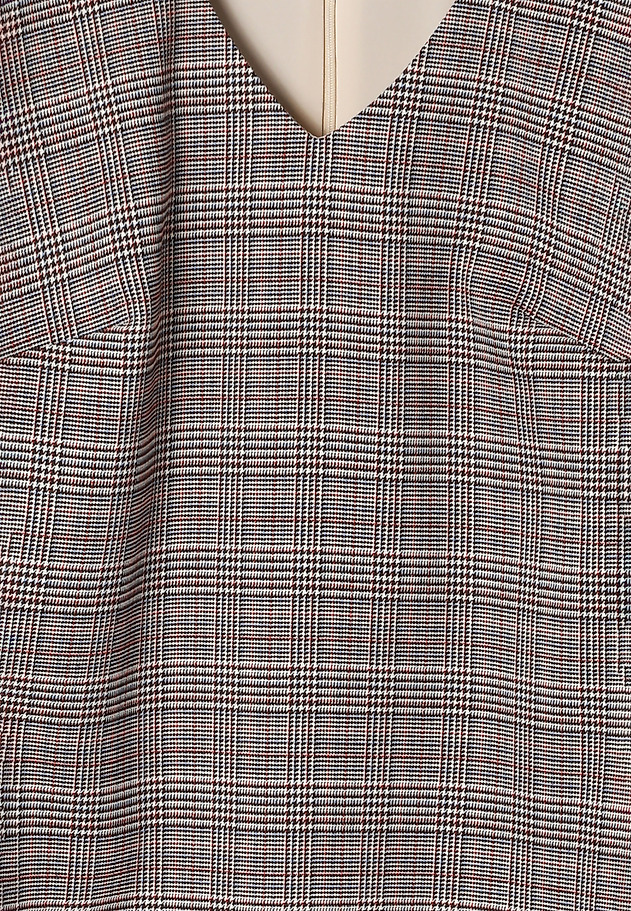 ELEGÁNS KOCKÁS SZÖVETRUHA - KOLUMI ELEGÁNS KOCKÁS SZÖVETRUHA - KOLUMI TÖBBSZÍNŰ 6