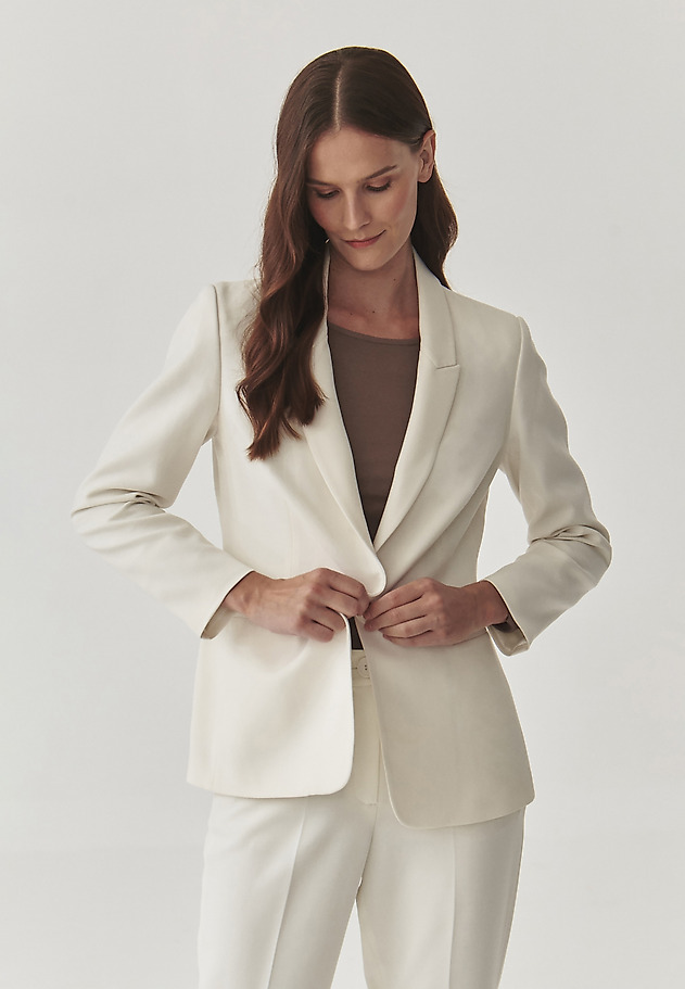 ELEGANTEN ŽENSKI BLAZER - REMELIKA ELEGANTEN ŽENSKI BLAZER - REMELIKA ECRU 1
