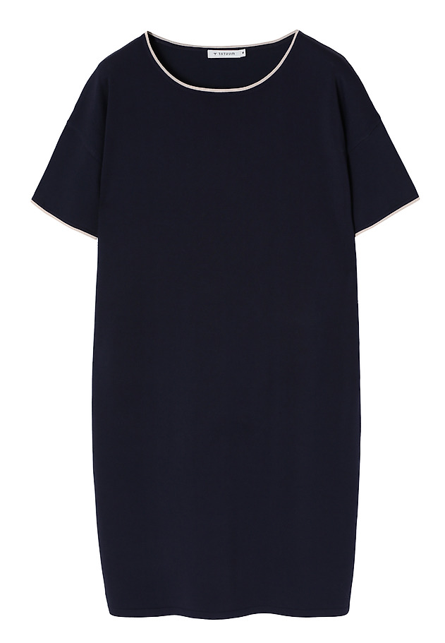 LADIES’ DRESS WITH A SHORT KIMONO SLEEVES - ESTINA LADIES’ DRESS WITH A SHORT KIMONO SLEEVES - ESTINA GRANATOWY 6