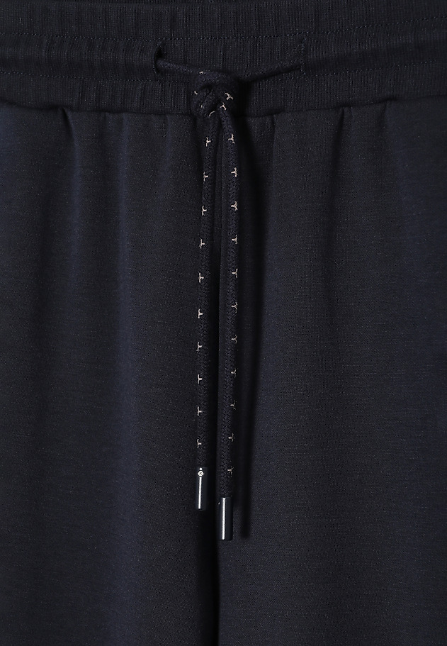 LADIES' KNITTED TROUSERS WITH RIBBED WAISTBAND - SENTI 1 LADIES' KNITTED TROUSERS WITH RIBBED WAISTBAND - SENTI 1 GRANATOWY 7