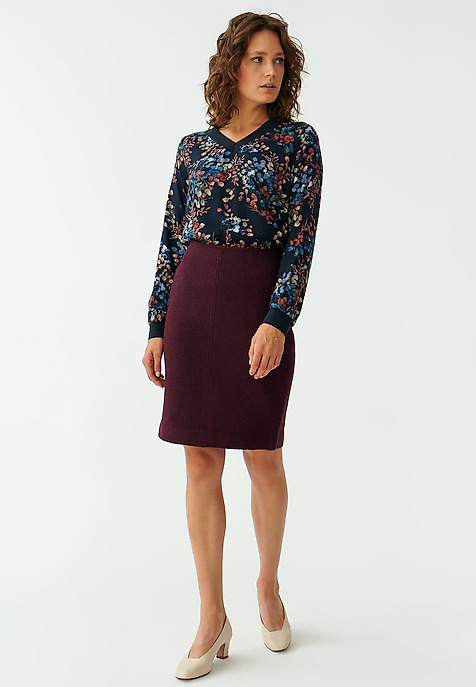 LADIES’ PENCIL SKIRT BOMIKO RED 2
