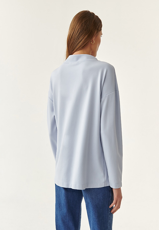 LOW-CUT LADIES' SWEATSHIRT KONCZI LOW-CUT LADIES' SWEATSHIRT KONCZI NIEBIESKI 4