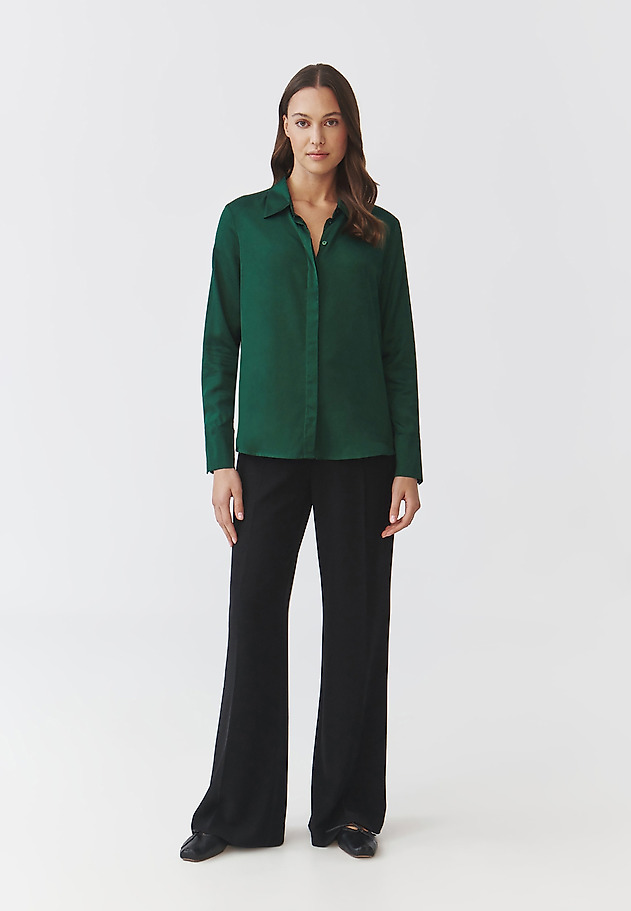 LADIES' SATIN SHIRT— NIKALI 5 LADIES' SATIN SHIRT— NIKALI 5 ZIELONY 2