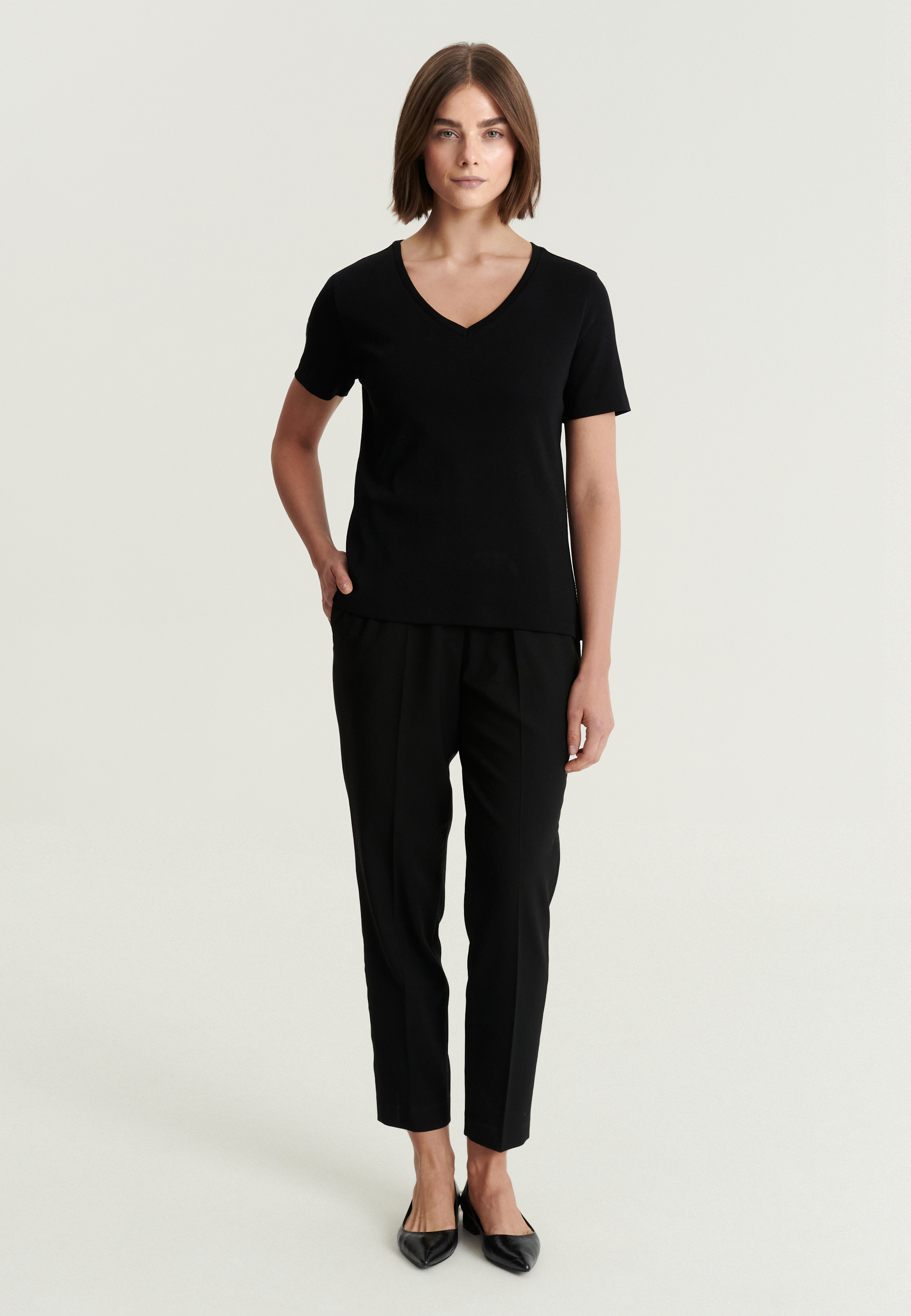 WOMEN'S COTTON T-SHIRT - FINI BLACK 2