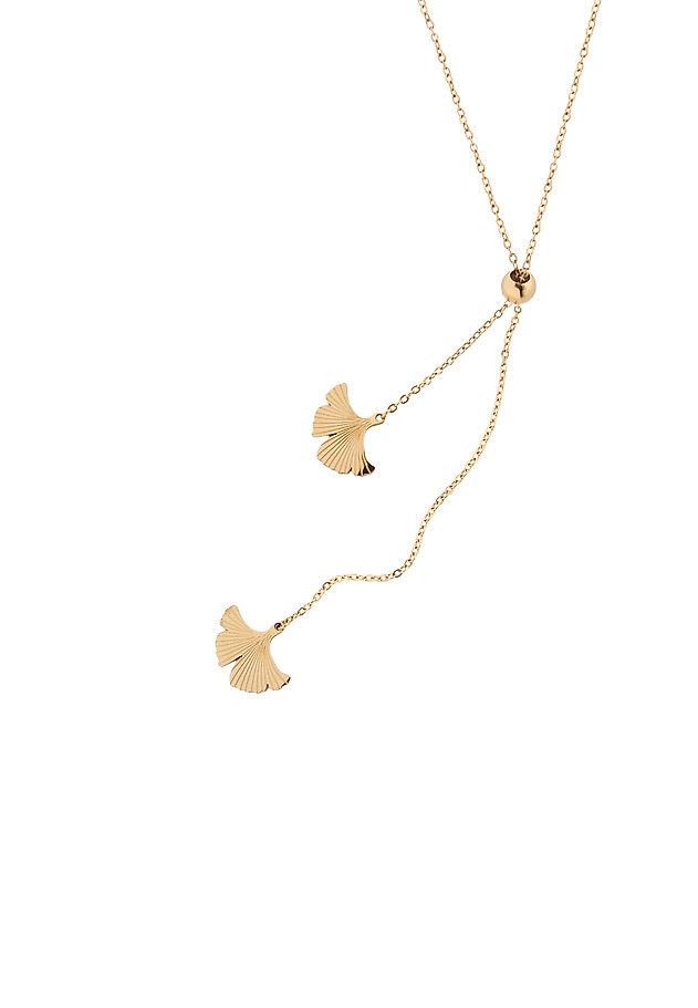 NECKLACE WITH A FLORAL MOTIF — DANDI NECKLACE WITH A FLORAL MOTIF — DANDI ZŁOTY 3