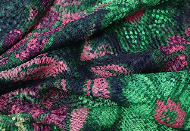 VISCOSE SCARF WITH FLORAL MOTIF - MOSAIC VISCOSE SCARF WITH FLORAL MOTIF - MOSAIC MULTIKOLOR 3