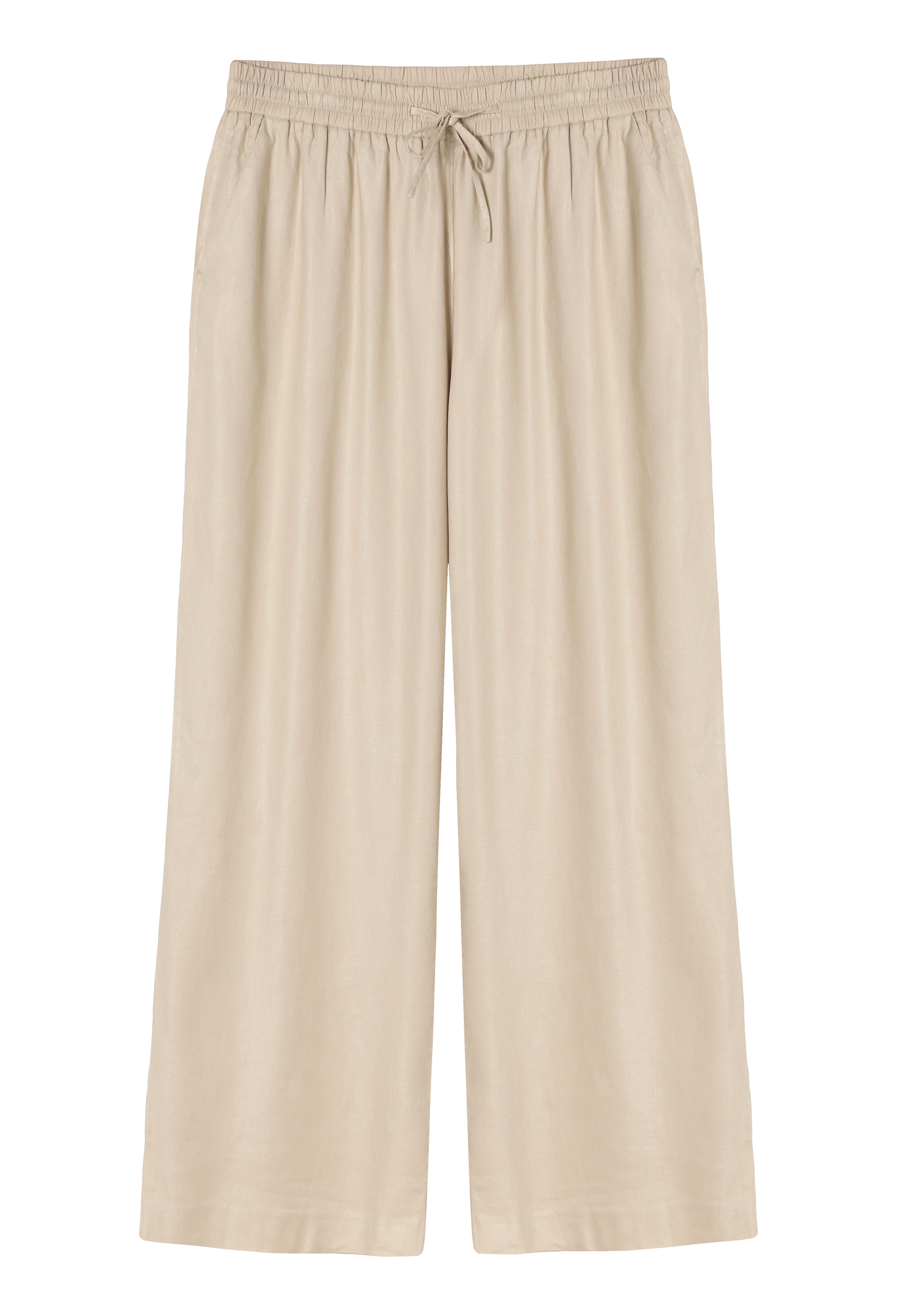 PANTALONI DIN ȚESĂTURĂ, CU CRAC LARG - REJNA 1 BEJ 2